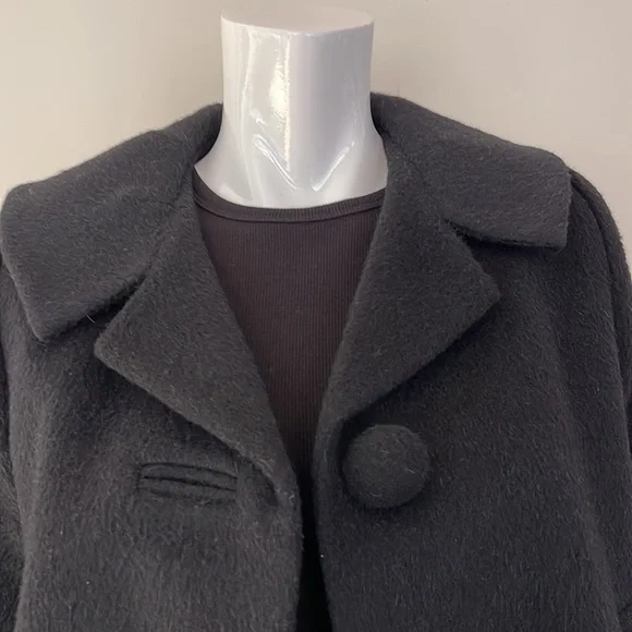 SMYTHE Opera Coat in Black - Picture 4 of 10